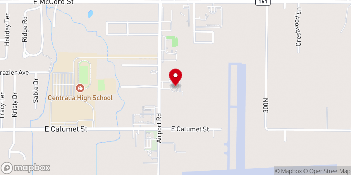 Map showing location of The Rock Church