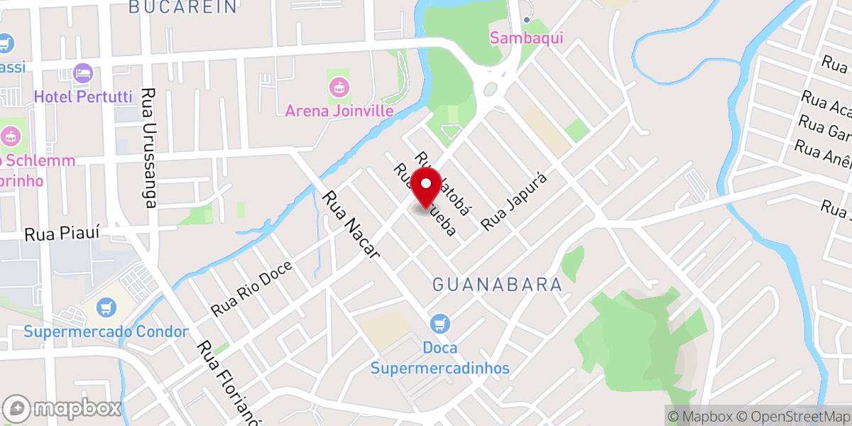 Map showing location of Igreja Batista Pedras Vivas