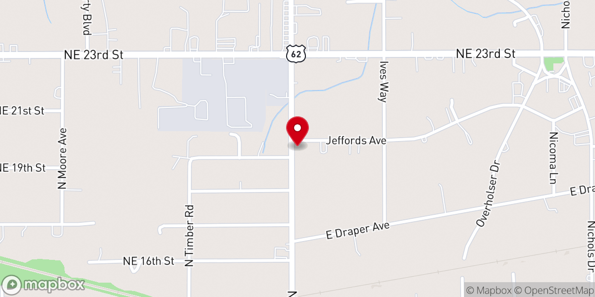 Map showing location of Seed of Hope Ministries