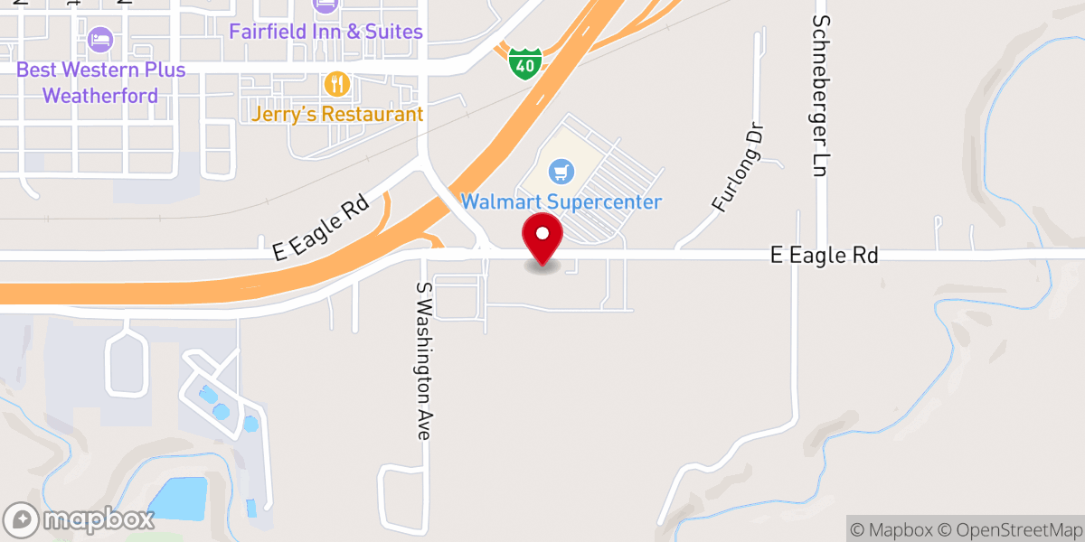 Map showing location of Whataburger