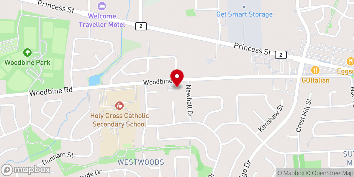 Map showing location of Westside Fellowship Christian Reformed Church