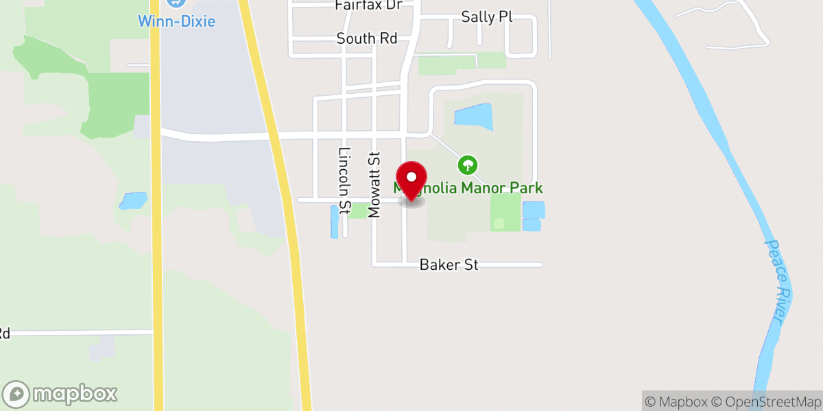 Map showing location of New Mount Zion AME