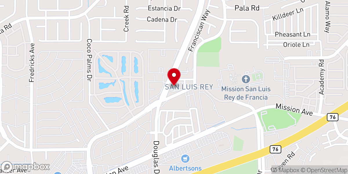Map showing location of Coast City Church