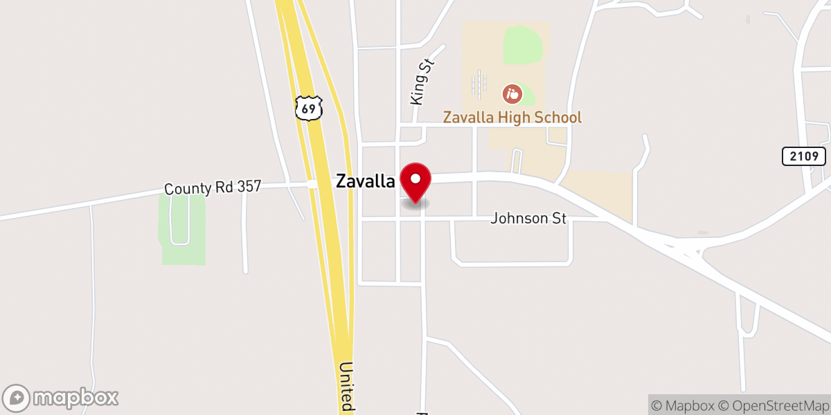 Map showing location of Brookshire Brothers Express