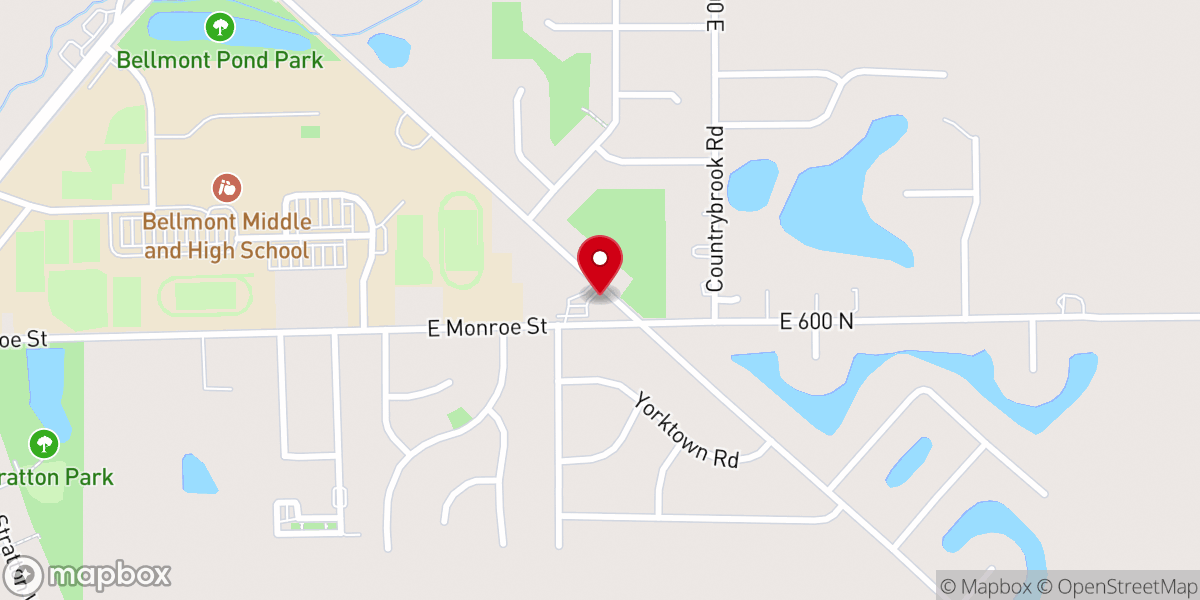 Map showing location of Cornerstone Community Church of Decatur