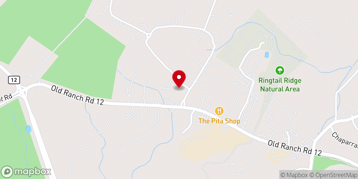 Map showing location of University Church of Christ