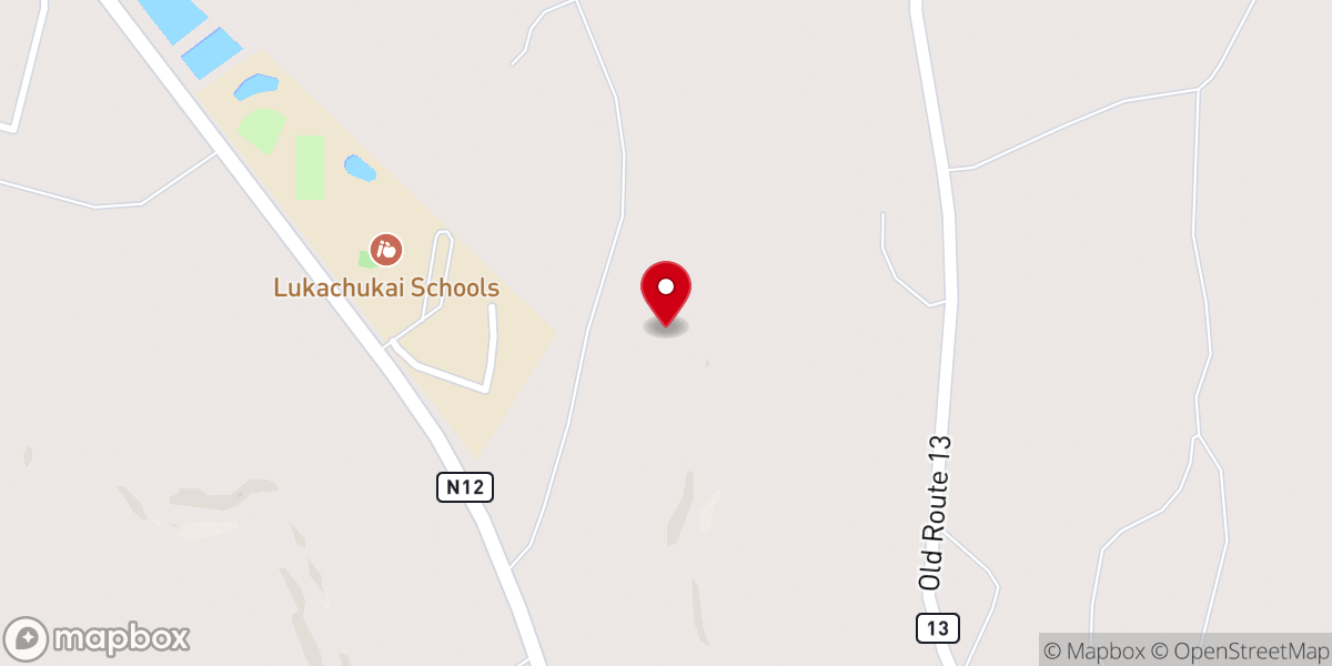 Map showing location of Mountain View Baptist Church