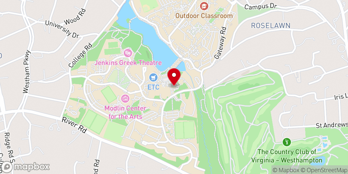 Map showing location of Cannon Memorial Chapel