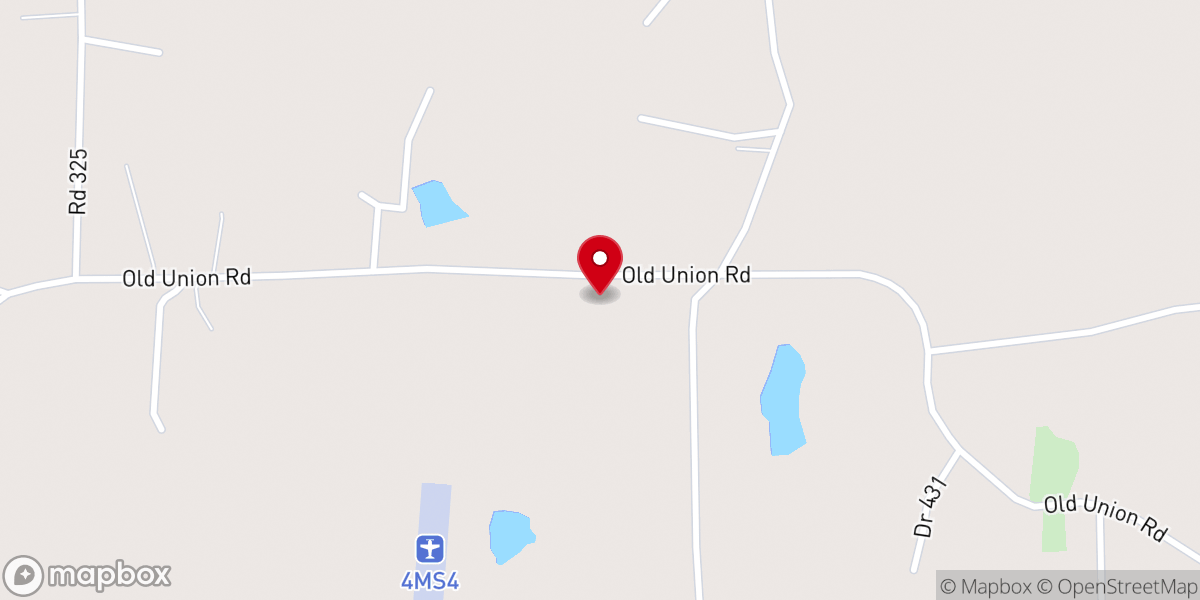 Map showing location of Old Union Baptist Church Parsonage