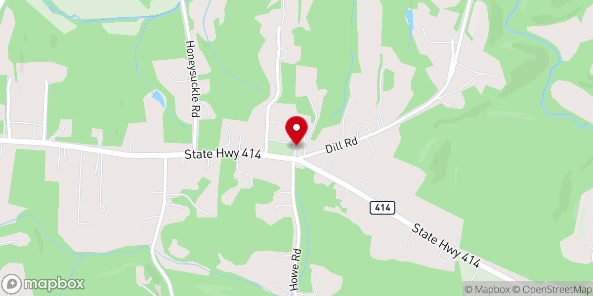 Map showing location of Ebenezer Welcome Church