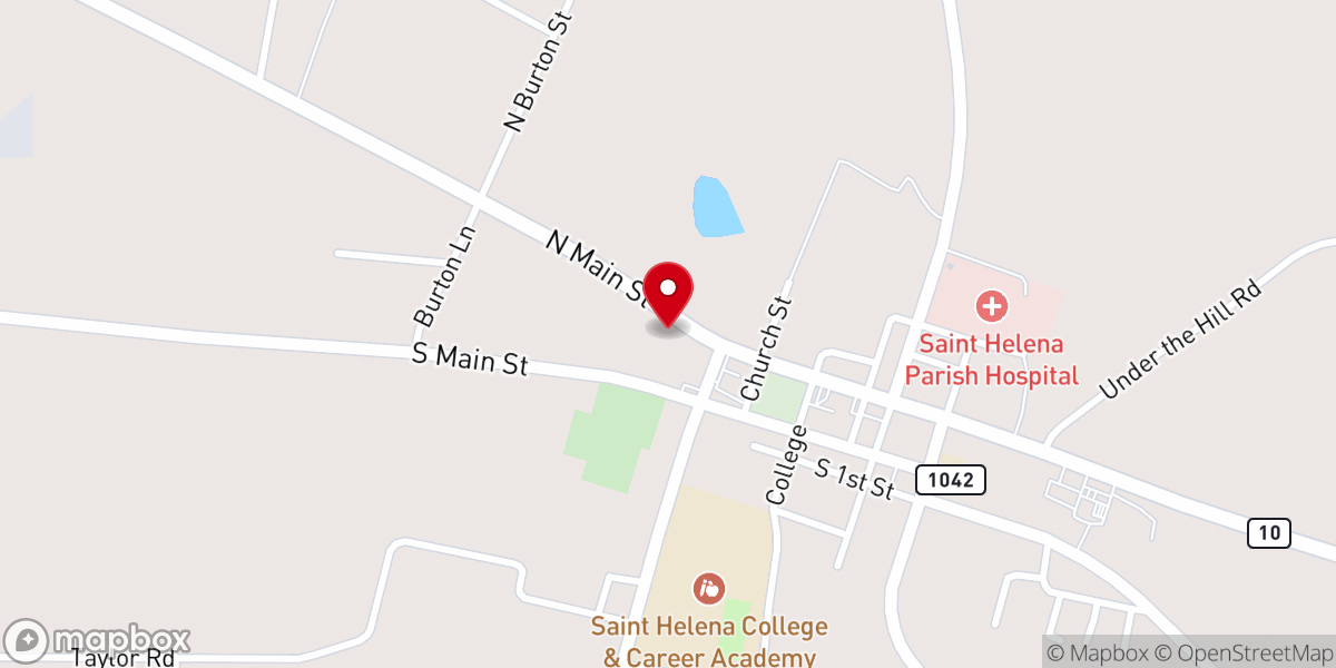 Map showing location of Greensburg United Methodist Church