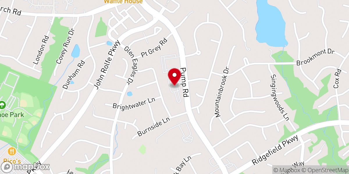 Map showing location of Grace Community Baptist Church