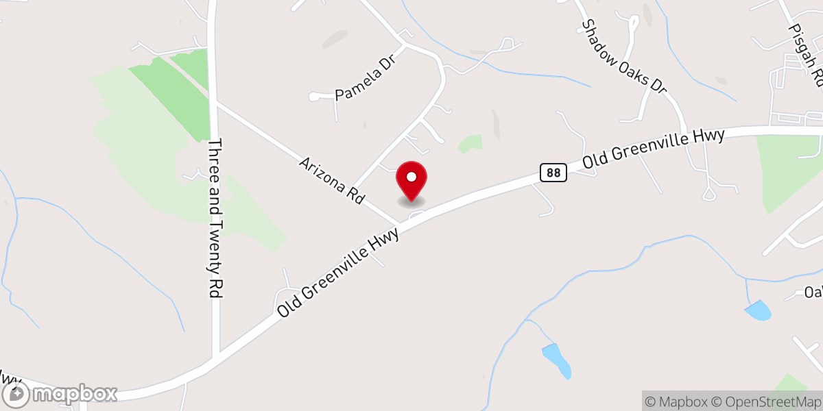 Map showing location of Cornerstone Community Church