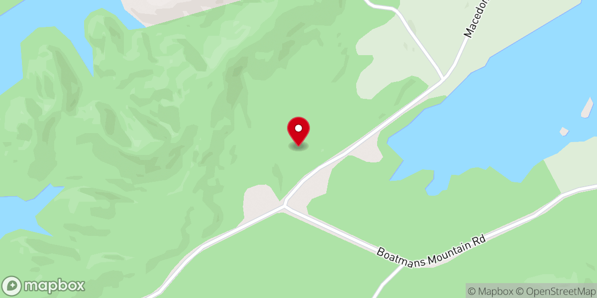 Map showing location of Solid Rock Church