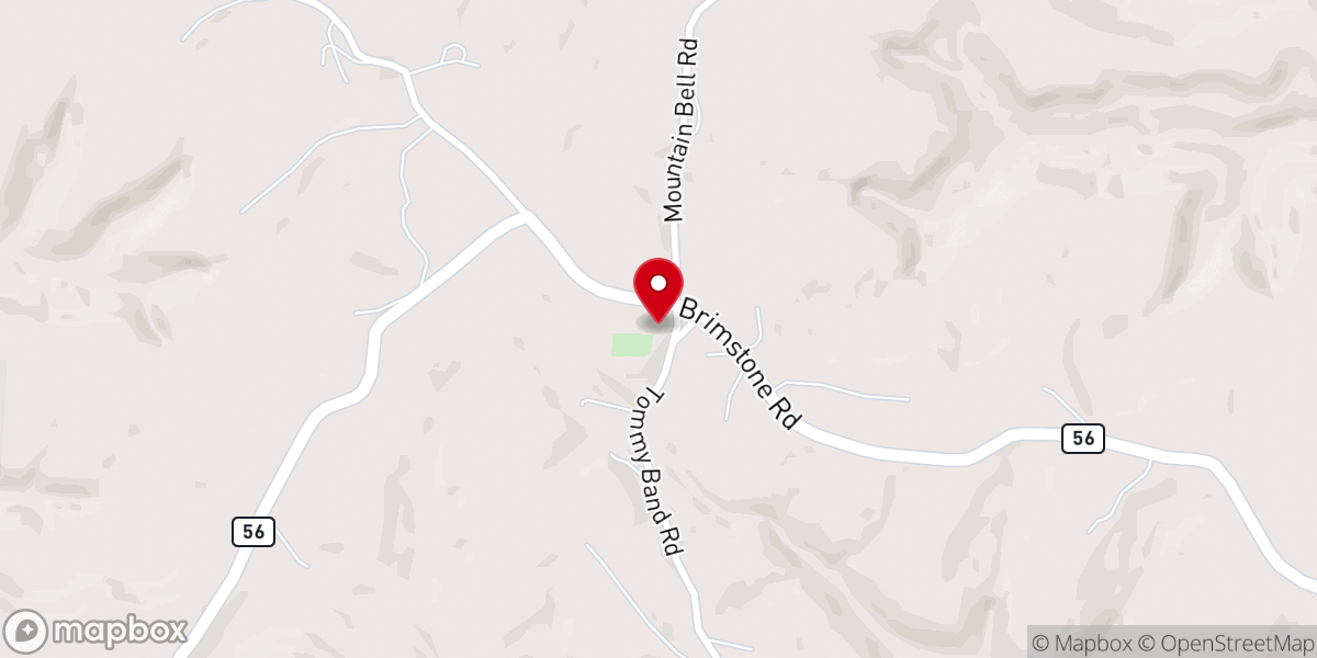 Map showing location of Fairview Church