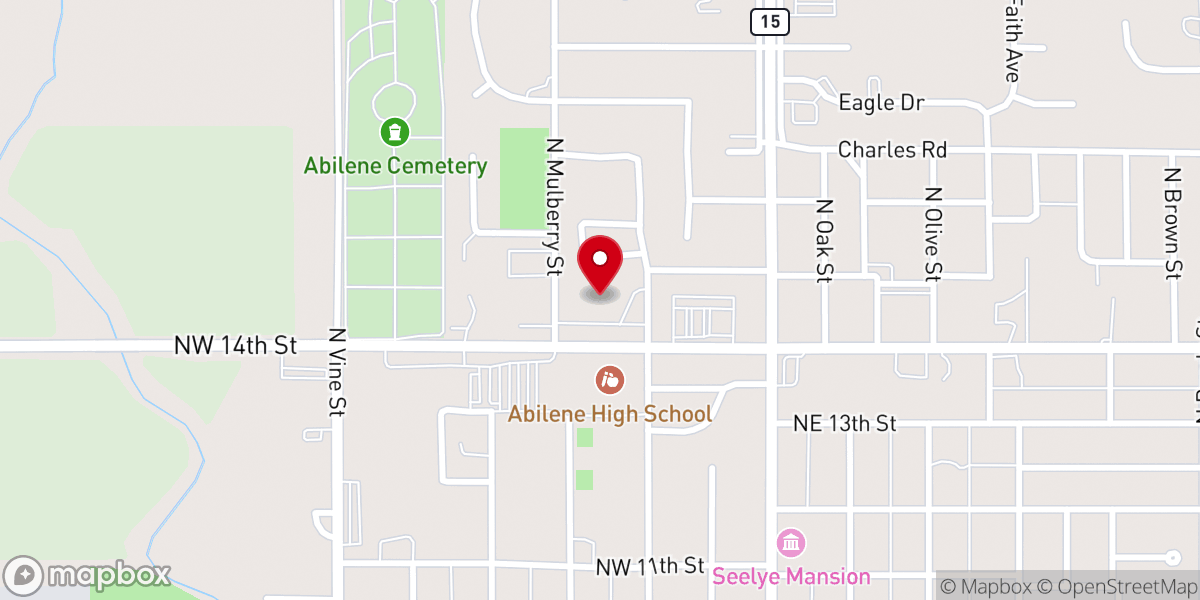 Map showing location of Community Bible Church