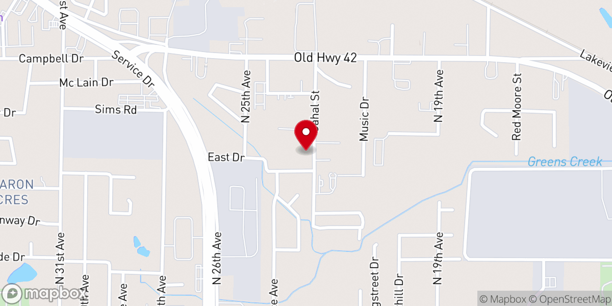 Map showing location of Spiritual Israel Church