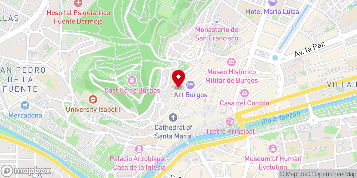 Map showing location of El Peregrino