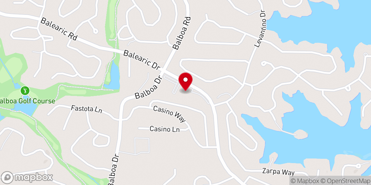 Map showing location of Christ of the Hills United Methodist Church