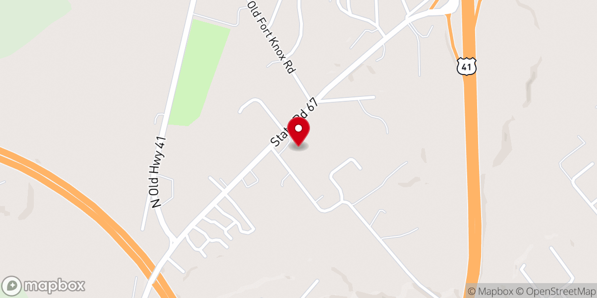 Map showing location of Turning Point Foursquare Church