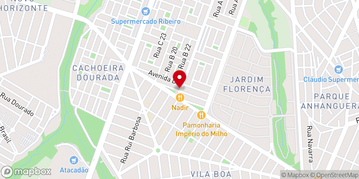 Map showing location of Igreja Cristã Evangélica de Novo Horizonte