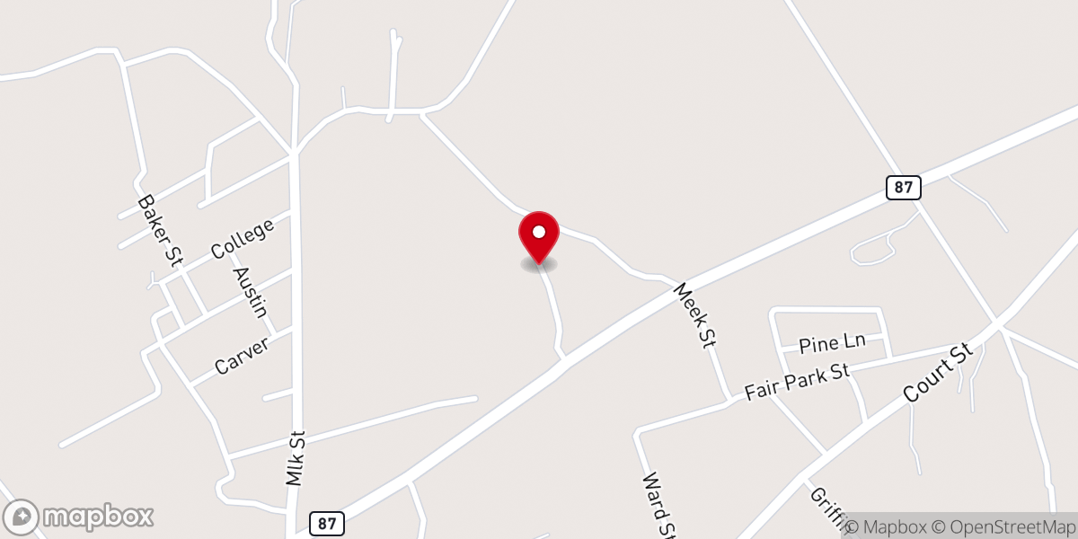 Map showing location of Love Fellowship Worship Center