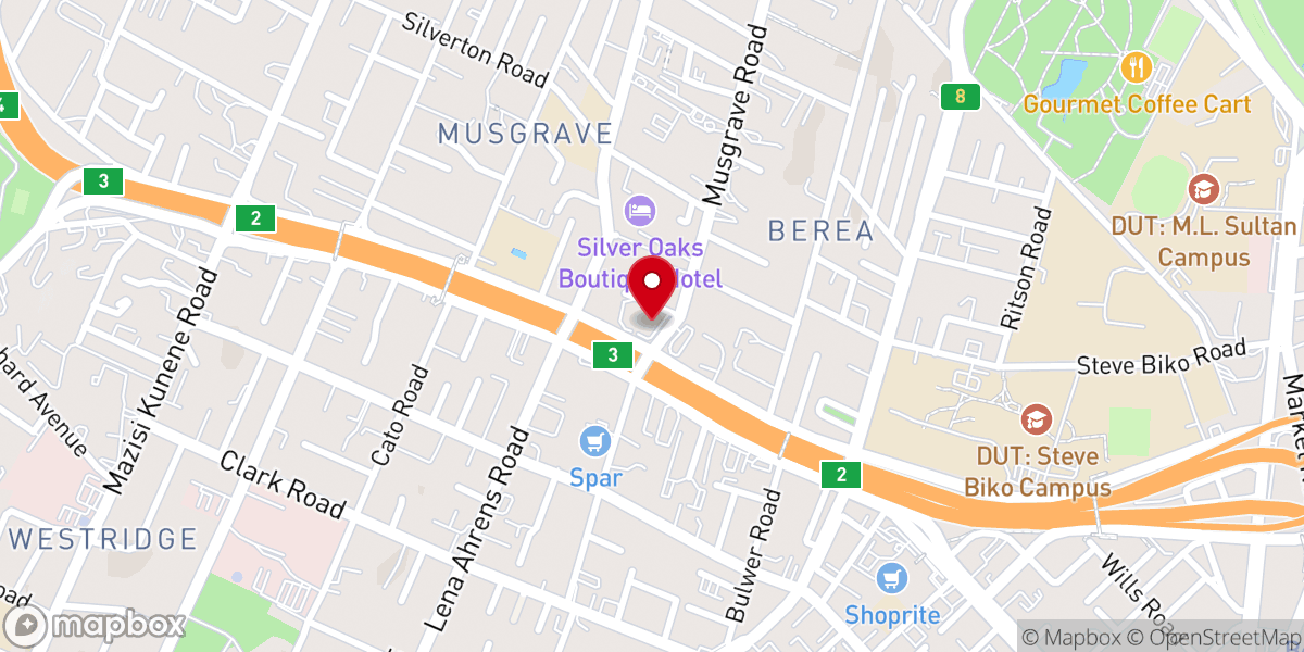Map showing location of Berea Congregational Church
