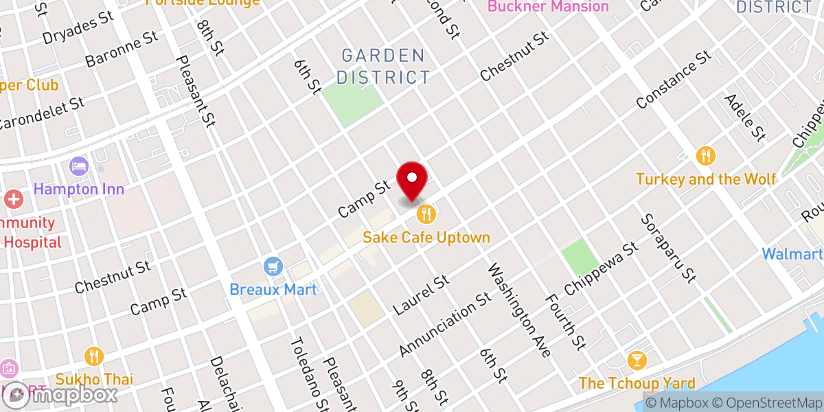 Map showing location of Zèle NOLA