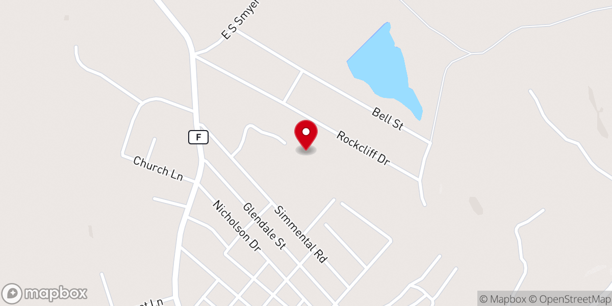 Map showing location of Potosi Community Church