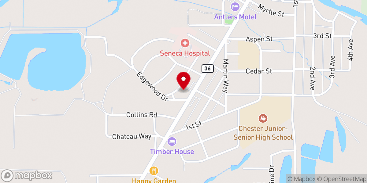 Map showing location of Community United Methodist Church