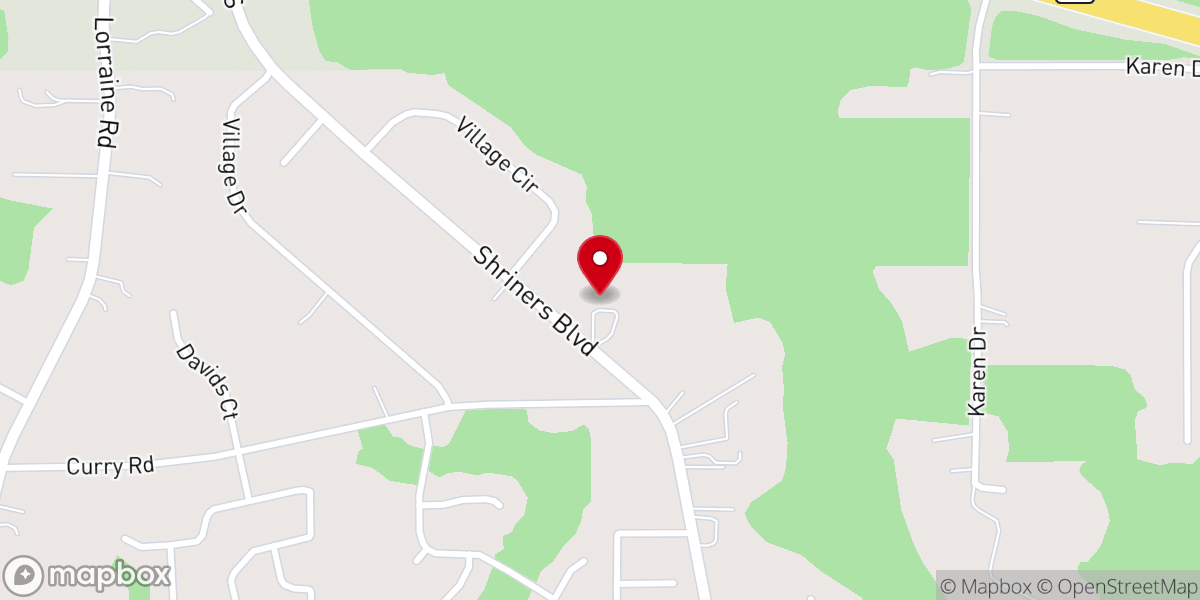 Map showing location of Heritage Baptist Church