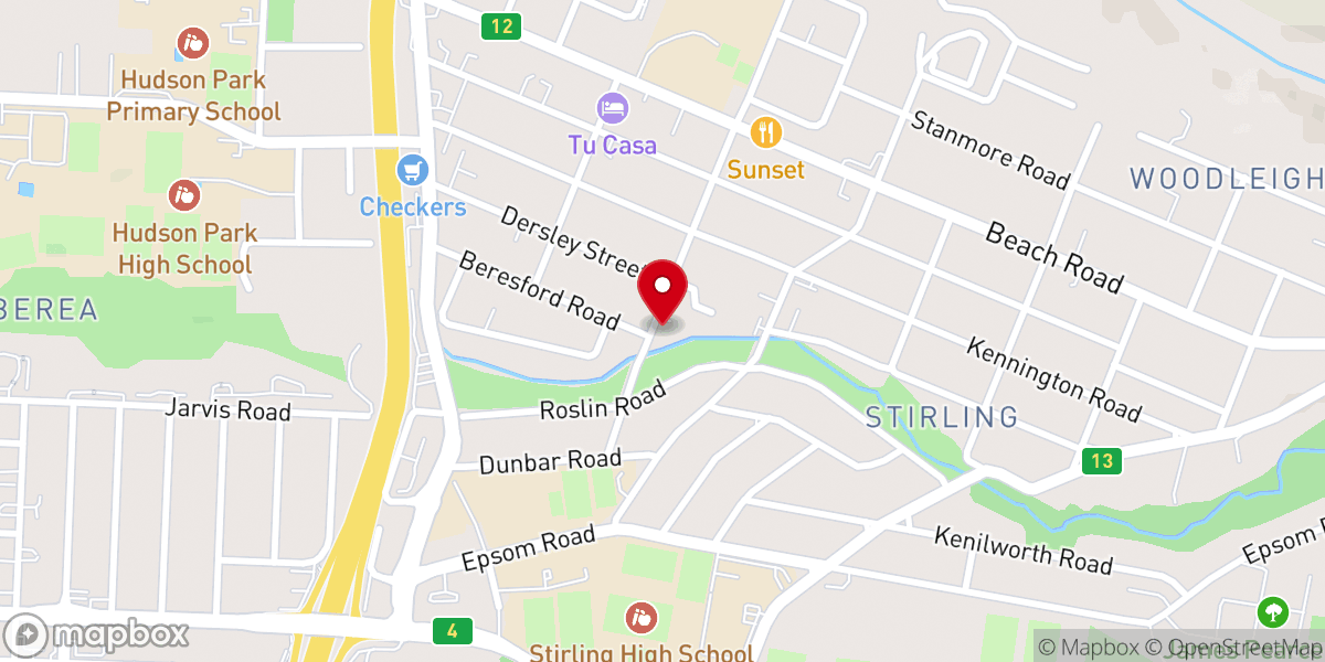 Map showing location of Stirling Worship Centre