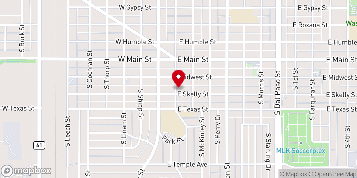 Map showing location of Church of God (Iglesia De Dios)