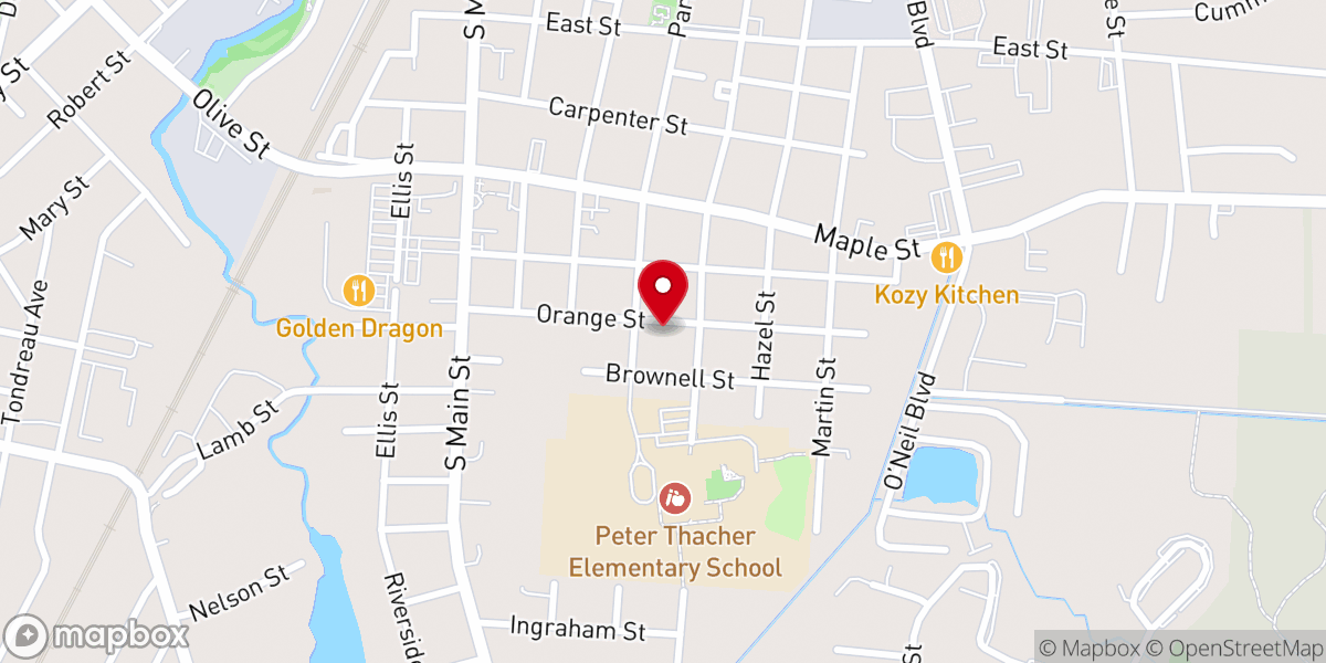 Map showing location of Attleboro Adventist Church