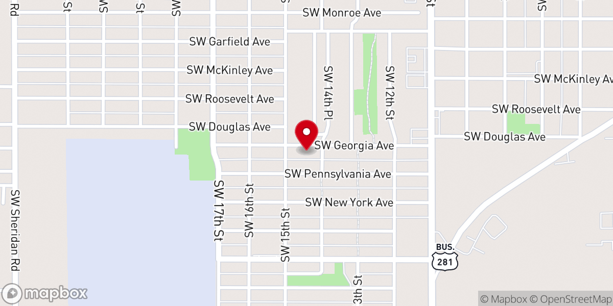 Map showing location of New Jerusalem Baptist Church