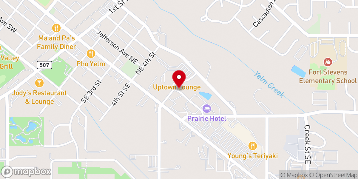 Map showing location of Yelm Casa Mia