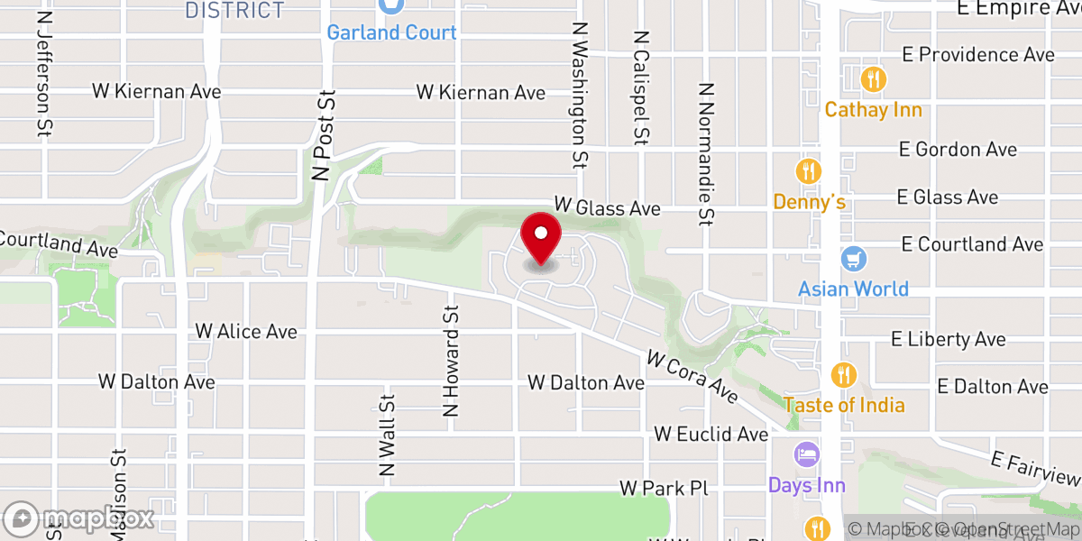 Map showing location of Faith Bible Church