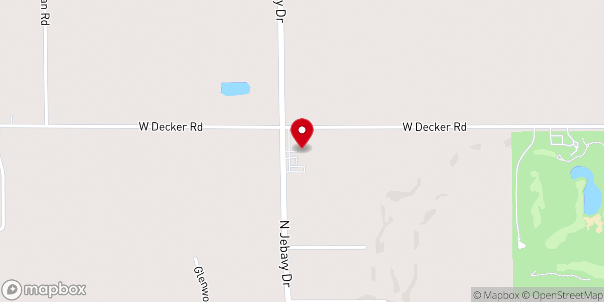 Map showing location of Lighthouse Baptist Church