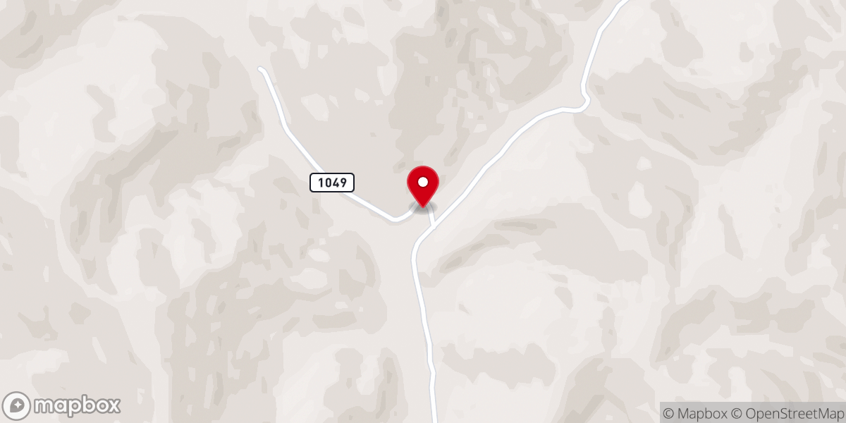 Map showing location of Mills Creek Church
