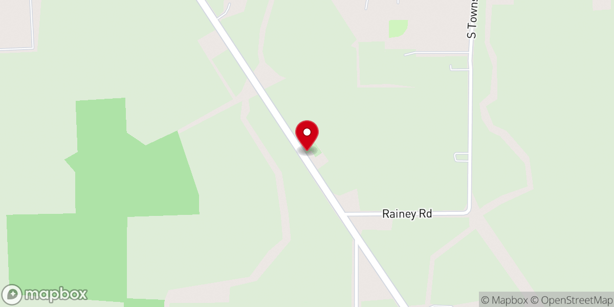 Map showing location of St Johns United Church