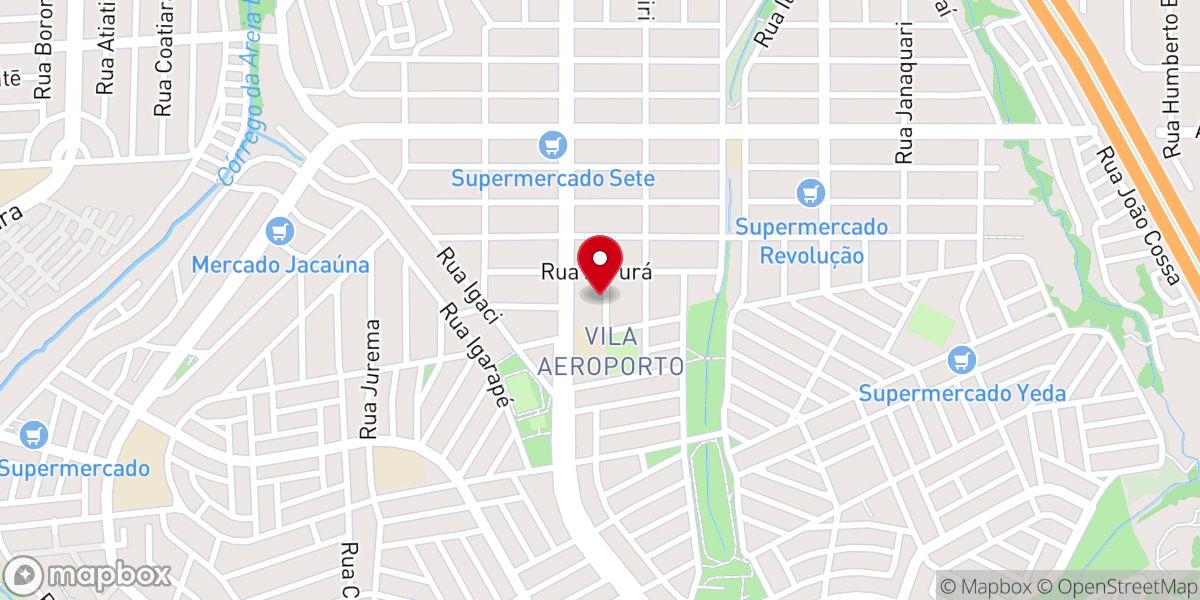 Map showing location of Igreja Batista Bíblica em Jardim Aeroporto