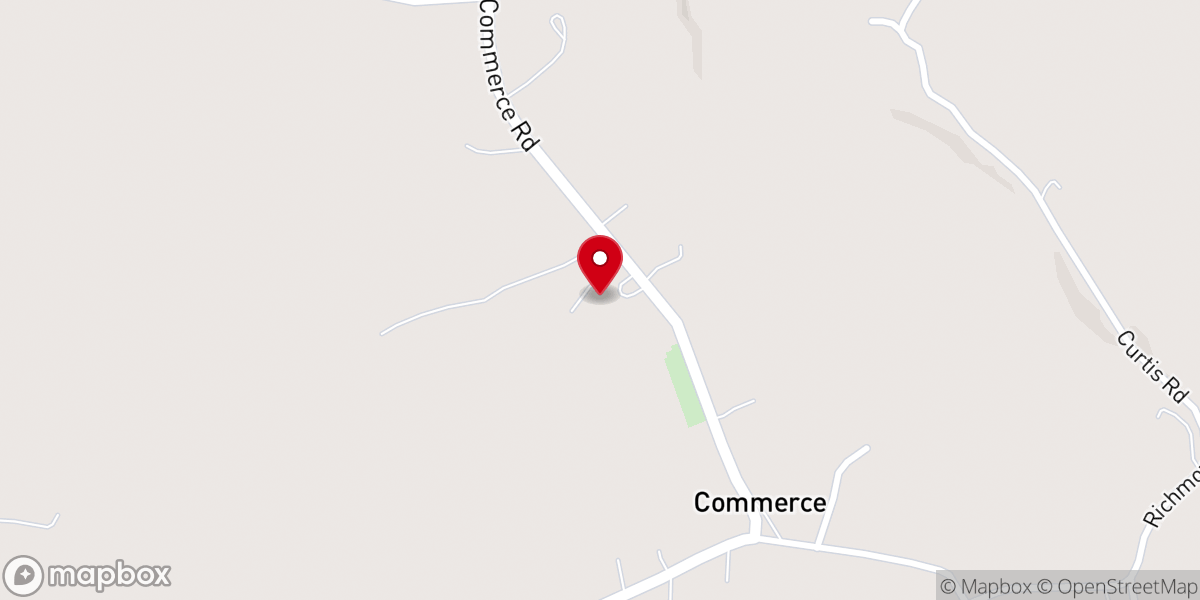 Map showing location of Commerce Cumberland Presbyterian