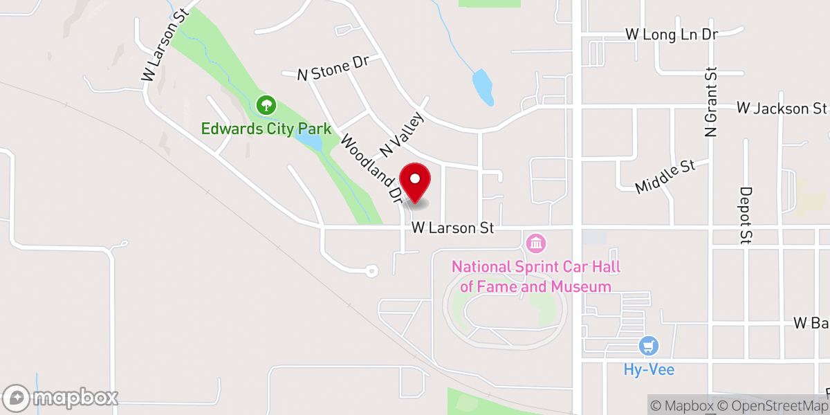Map showing location of Saint Anthony Catholic Church