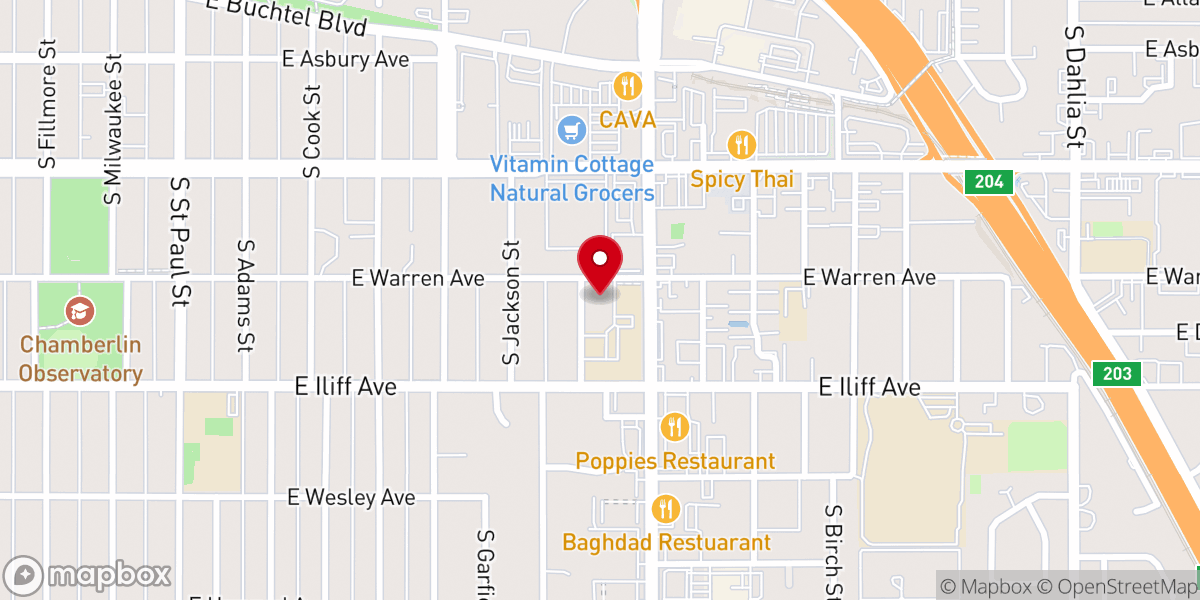 Map showing location of Most Precious Blood Catholic Church
