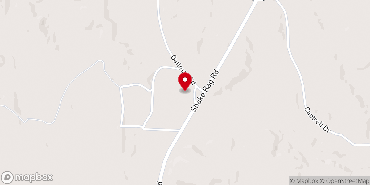 Map showing location of Hilltop Church