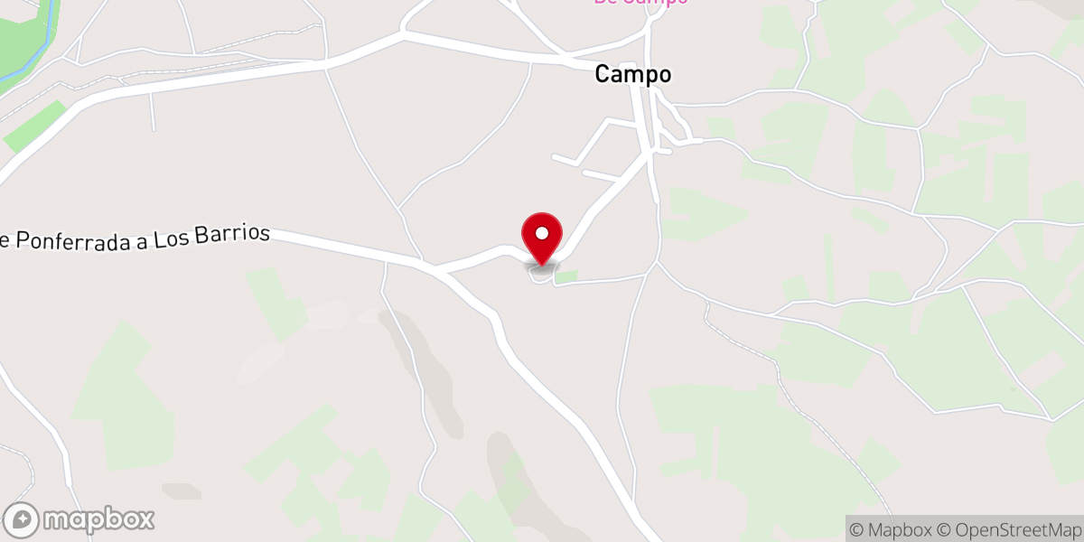 Map showing location of Iglesia de Santa María