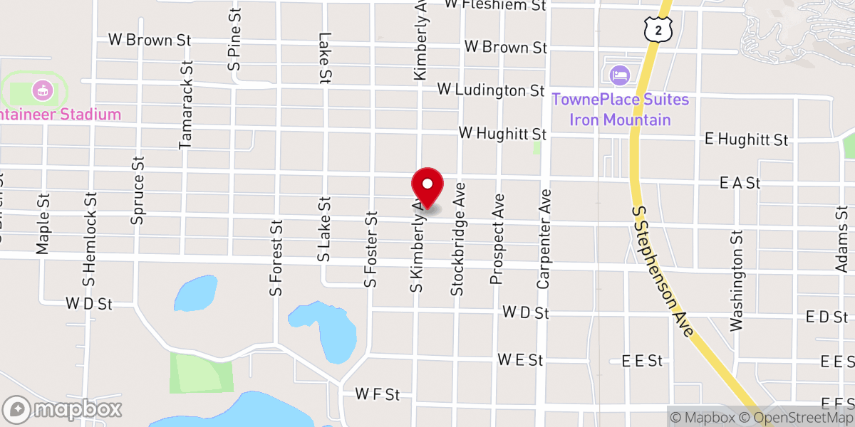 Map showing location of Bishop Baraga Catholic School
