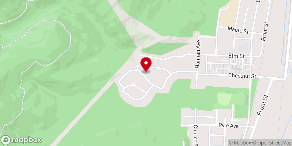 Map showing location of Friendship Baptist Church