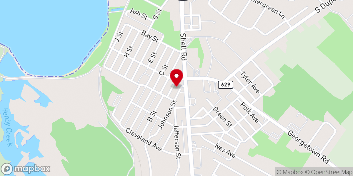 Map showing location of Haitian Bethany Christian Church