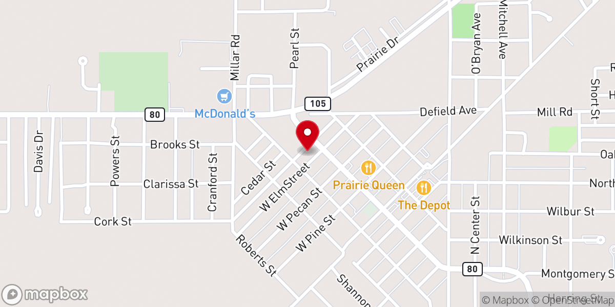 Map showing location of Church of God - Family Life Center